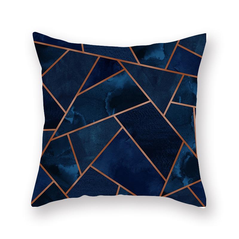 45x45cm Retro Blue Print Pattern Cushion Cover for Home Living Room Sofa Chair Decoration Throw Pillow Pillow Cover