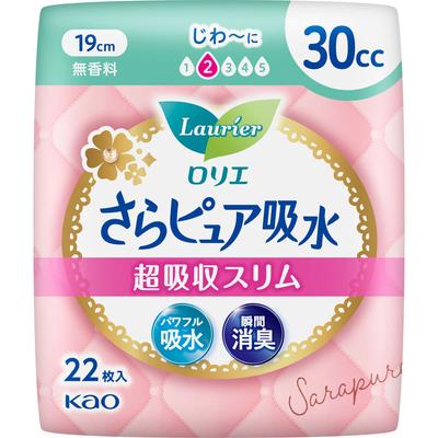 Laurier Sarapure Super Absorbent Slim 30cc 22 листа Sara Pure Light недержание Пожалуйста, замените его по мере необходимости. Сара Пьюр