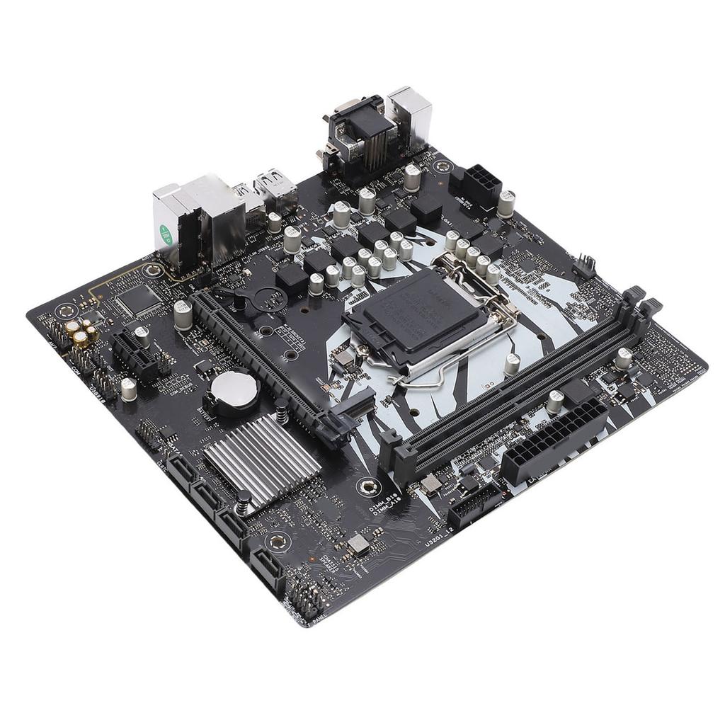 Материнская плата M.2 для компьютера Поддержка LGA 1200 DDR4 2933 2666 2400 2133 МГц Двухканальная Компьютерная Материнская плата с портами Serial ATA 3.0 RJ45 VGA