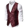 Мужской формальный свадебный жилет жаккардовый костюм жилет тонкий смокинг