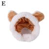 Pet Cat Headgear Knitted Hat Funny Bear Ears Hat Warm Short Plush Headdress Adjustable Birthday Dress Up Headdress Pet Supplies