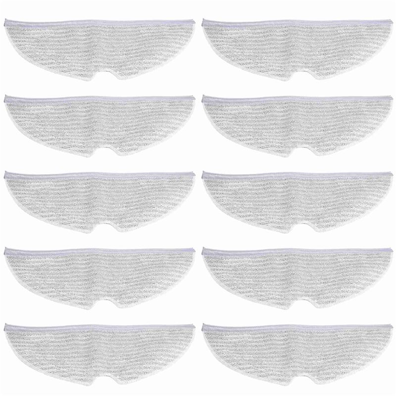 ABJI-10Pcs Full Coverage Mopping Cloths For Xiaomi Roborock S5 S50 S51 S55 S6 S6 MAXV S5 MAX Vacuum Cleaner