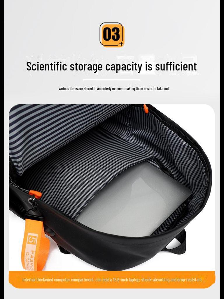 Универсальный нейлоновый рюкзак большой вместимости для учеников младших классов средней школы — унисекс, повседневный и совместимый с компьютером