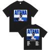 Singer Aitana Cuarto Azul Tour 2025 Print T Shirt Unisex Women Hip Hop Fans Clothing Short Sleeve Tshirts Tops Pure Cotton Tshirt