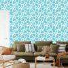 Cow Patches Wallpaper, celadon and white, celadon background 50x1000
