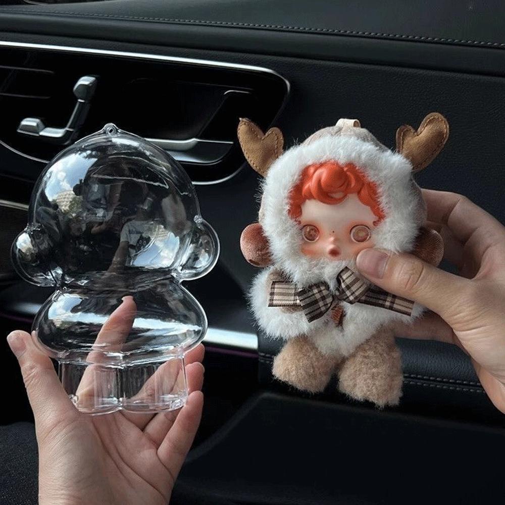 Прозрачный чехол для Skull Panda Защитная крышка Плюшевые куклы Сумка для демонстрации Портативная коробка-органайзер Skullpanda НОВЫЙ Мягкий Набитый Пушистый Обнимаемый Кавайный