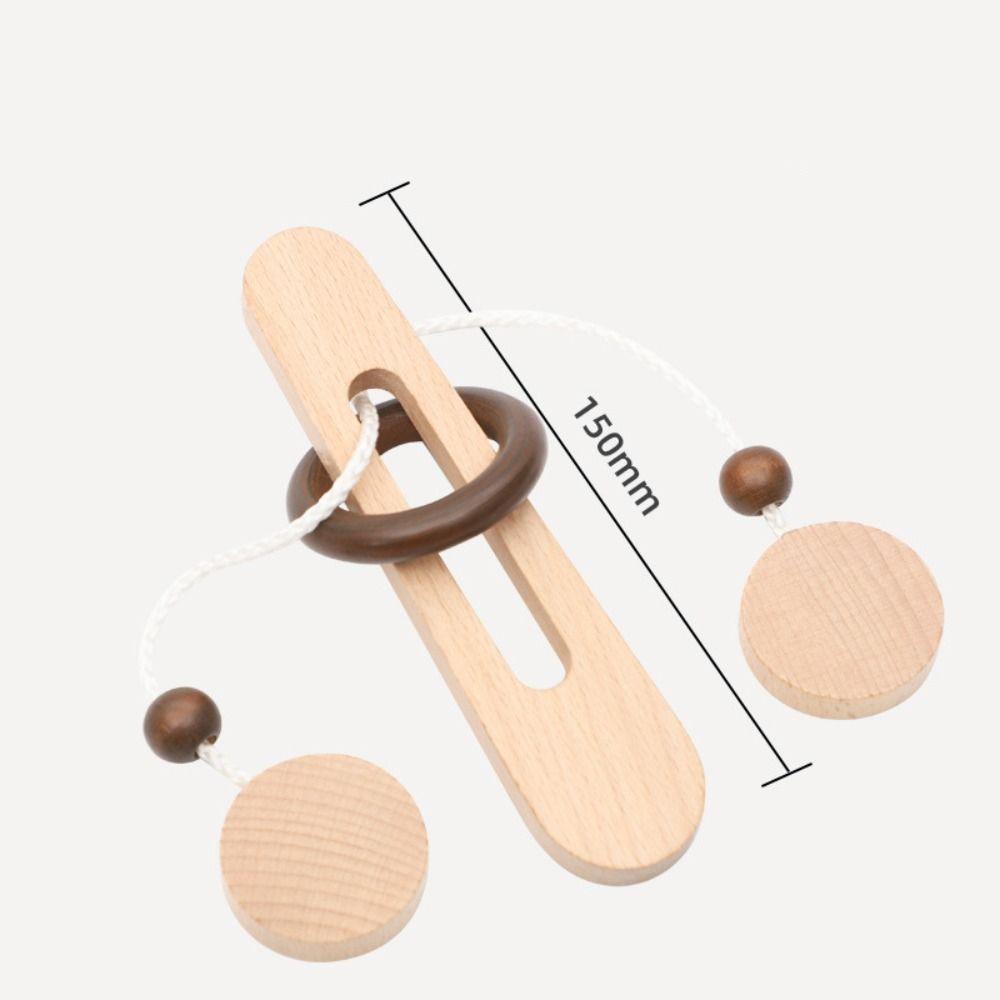 Lock Developmental Toys 3D Thinking Games Wooden Puzzle IQ Unlocking Toys Intelligent Unlock Toy
