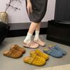 Женские сандалии-слайды на платформе с закрытым носком в стиле Birkenstock, мягкая подошва, летняя обувь
