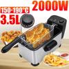 2000W 3.5L Electric Deep Fryer Stainless Steel French Fries Chicken Frying Machine Multifunction Kitchen Grill BBQ Tool