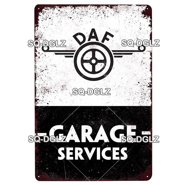 Металлическая табличка DAF Винтажная табличка Грузовик Жестяная табличка Настенный декор Для бара Паба Металлические изделия Ретро Вечеринка Постер Подарок На заказ Оптом