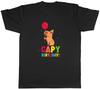 Funny Capy Birthday Unisexs TShirt Celebration Balloon Capybara Tee Gift