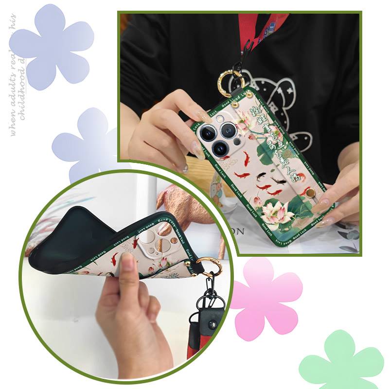 Waterproof Elderly lady Phone Case For Redmi A4 5G For Mom Wrist Strap Silicone Protective Soft case Phone Holder Ring