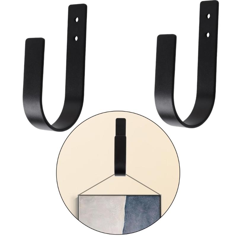 2 Pack Curtain Tiebacks Curtain Holdbacks U Shaped Curtain Hooks Curtain Pull Backs Tie Backs Wall Mount Curtain Holder