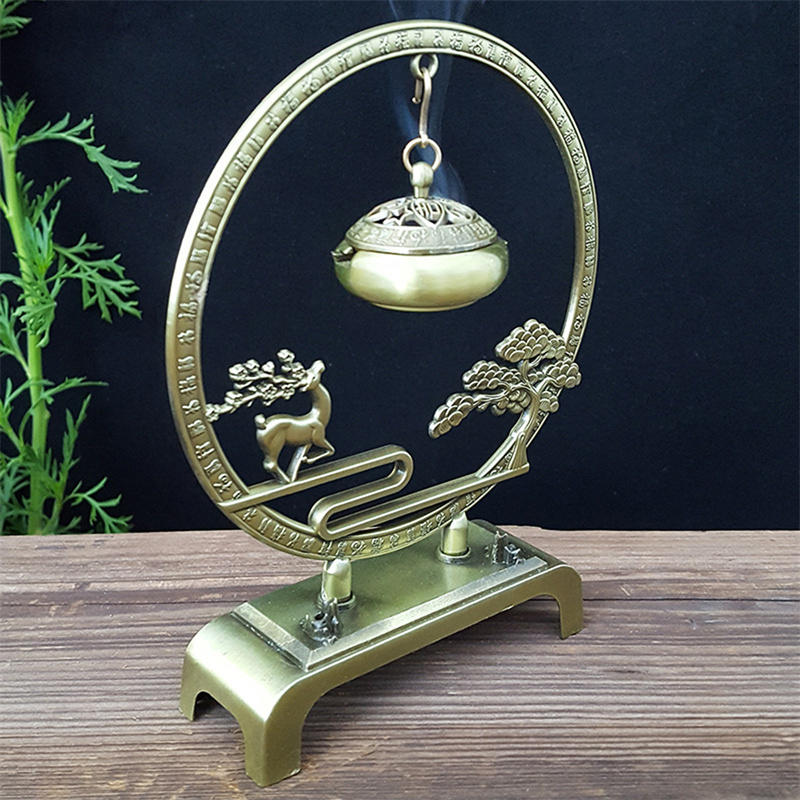 Creative Vintage Hanging Incense Burner Brass Incense Meditation Household Indoor Ornaments Decoration Crafts