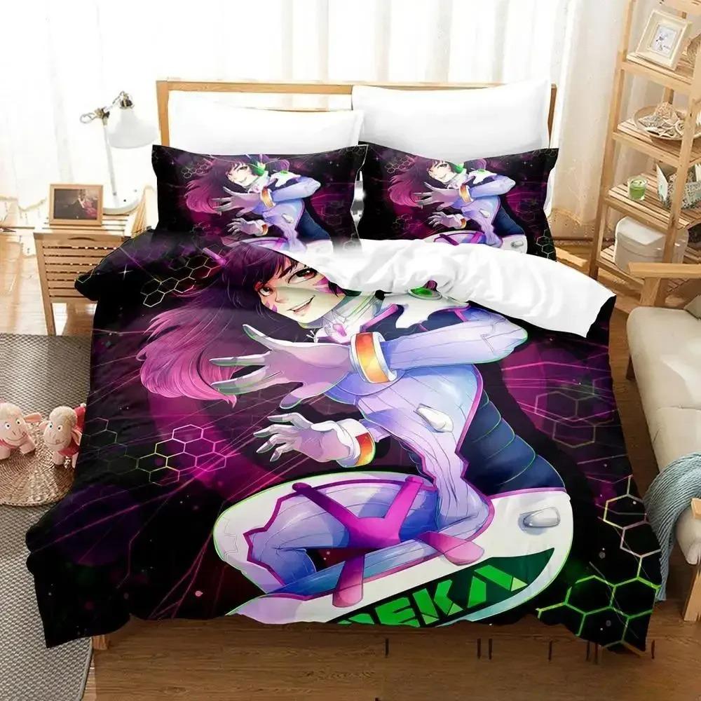 Новый Аниме Dva Overwatch Комплект постельного белья Пододеяльник Одеяло Подушка King Queen Twin Размер для Мальчиков Девочек Взрослых