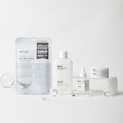 MEDIHEAL OFFICIAL Молочный осветляющий тонер (NEW) ВЕР.2 300 мл, Ниацинамид и Глутатион для сияющего цвета лица, увлажняющая формула и увлажняющий