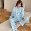 Women's Pajamas Set Satin Silk Pajamas Short Sleeve Sleepwear Home Nightwear Pyjamas Women