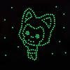 Glow In The Dark 3D Stars Wall Stickers 100Pcs Luminous Fluorescent Plastic Wall Sticker for Kids Baby Room Bedroom Ceiling Home Decor