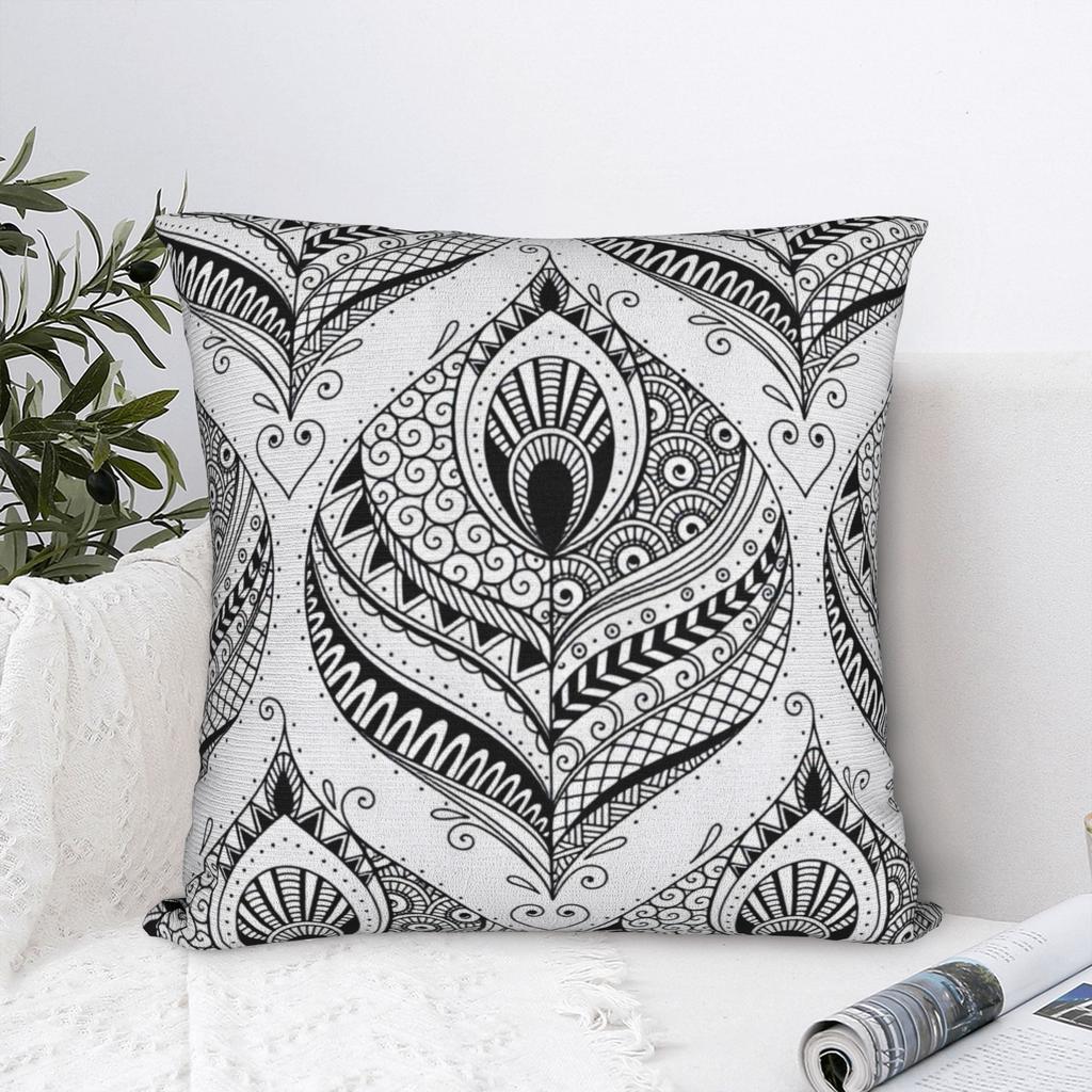 Ethnic Pattern Pillow Case Comfy Pillow Cover For Sofa Home Decor Vintage Cushion Cover