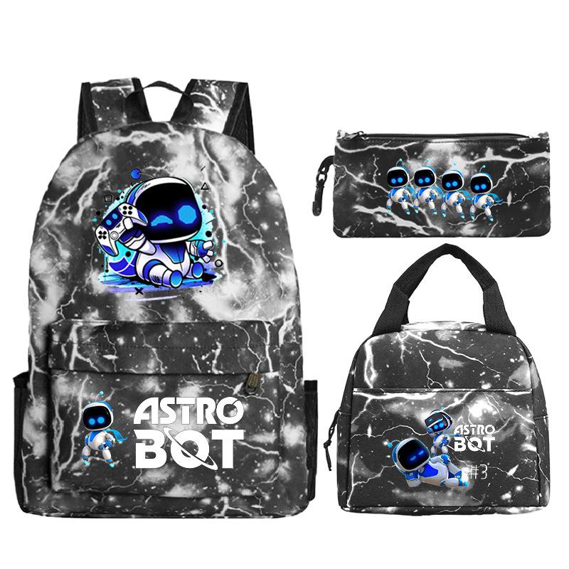 Новый мерч по игре Astro bot, печать, школьный рюкзак для начальной и средней школы, внешняя торговля, досуг, детский пенал, сумка для ланча
