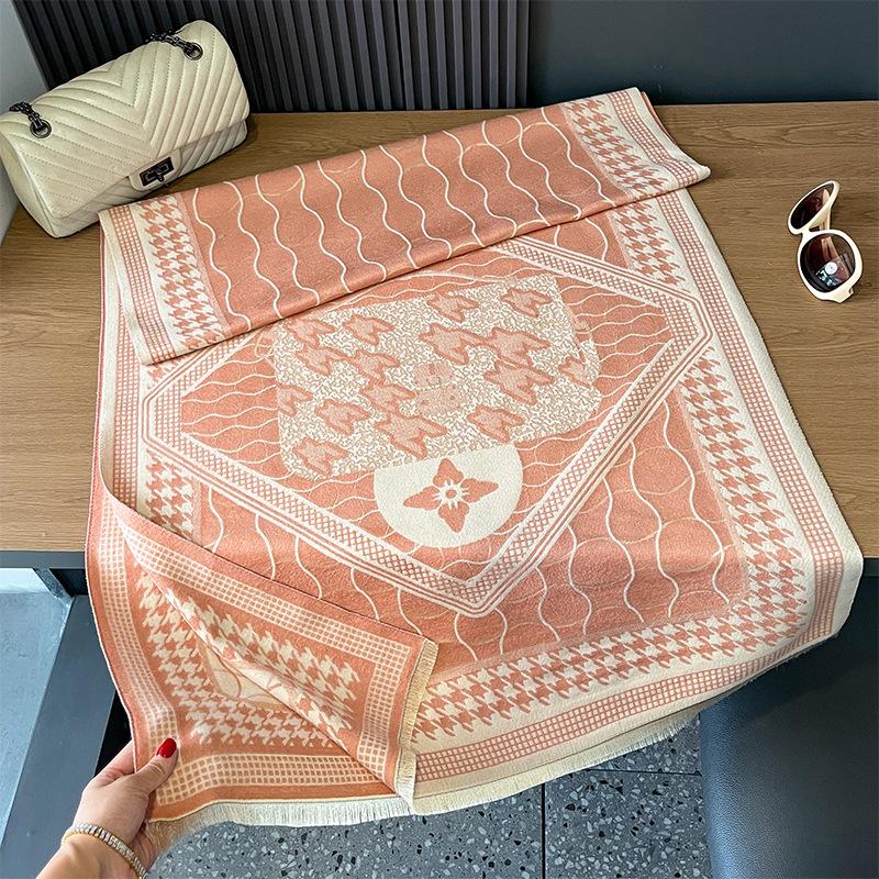 Ветер Модный Женский Теплый Шарф Осенний И Зимний Темперамент Элегантная Двусторонняя Шаль