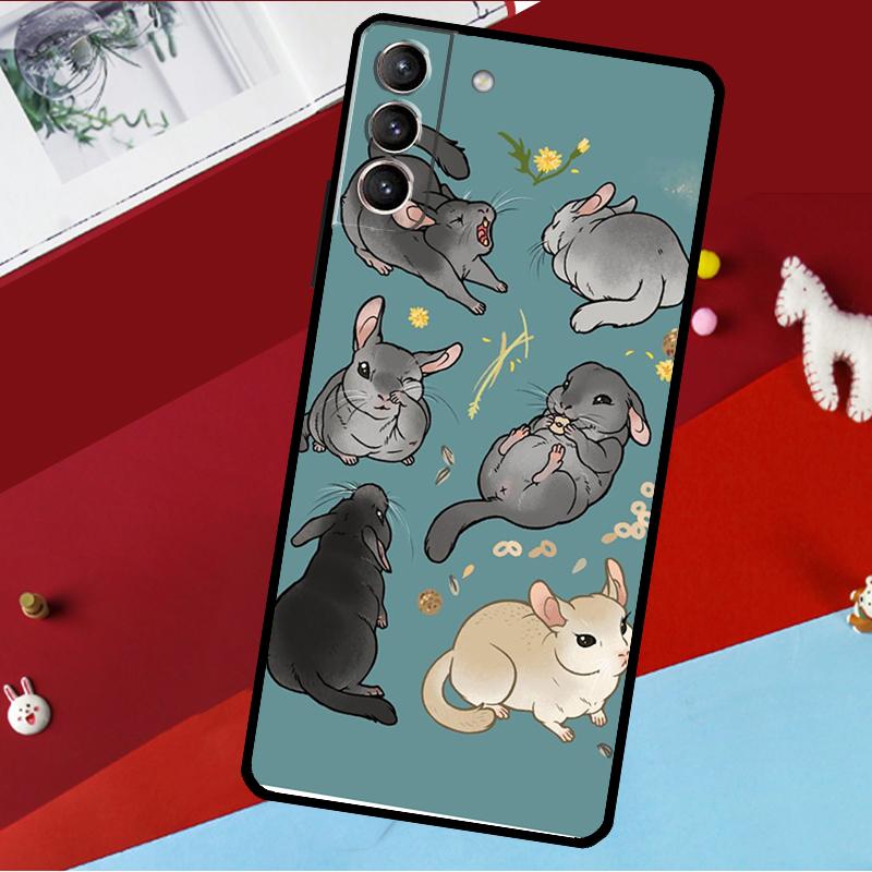 Милый мультяшный шиншилла Чехол Для Samsung Galaxy S26 S25 S24 S21 S22 S20 Ultra S9 S10 Plus S23 FE S25 FE Чехол для телефона
