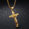 Premium Cross Necklace for Women 18k Gold Plated Trendy Gold Cross Pendant Chain for Girls Crucifix Necklace for Women Girls