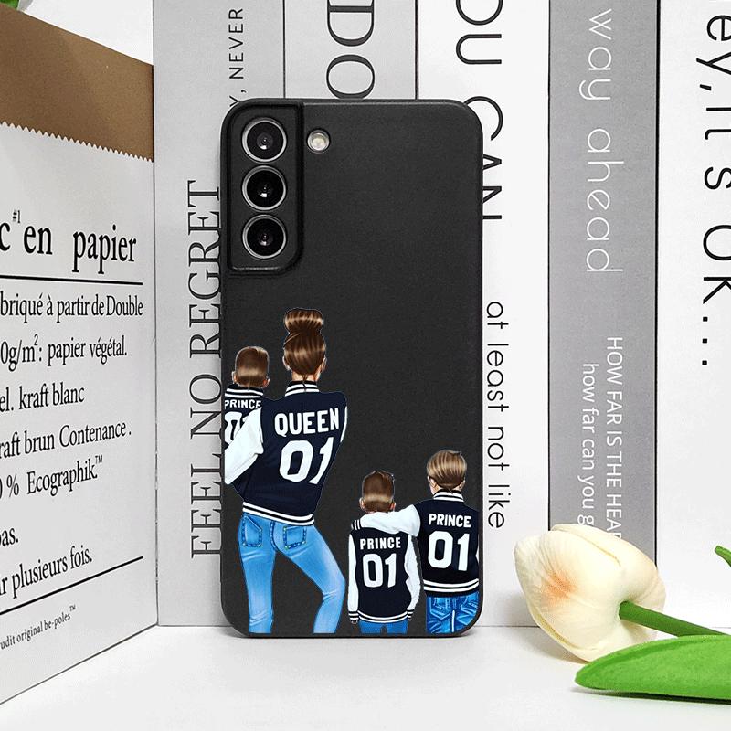 Чехол для телефона Super Mom and Super Dad Baby Family для Samsung Galaxy A15 A35 A55 A16 A54 A53 A52 A71 5G Мягкие чехлы Мальчик Девочка Fundas
