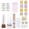 3 в 1 Нежный набор для бровей Perm Eyelash Lift Tint Kit Semi Permanent Curling Eyelash SetBrown