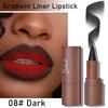 One-stroke Gradient Blending Lip Liner Matte, Waterproof for Dark Lip Makeup