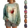 Women Tops Women's Long Sleeve Sweatshirt Casual Crewneck Loose Fit Pollover Fleece Tops