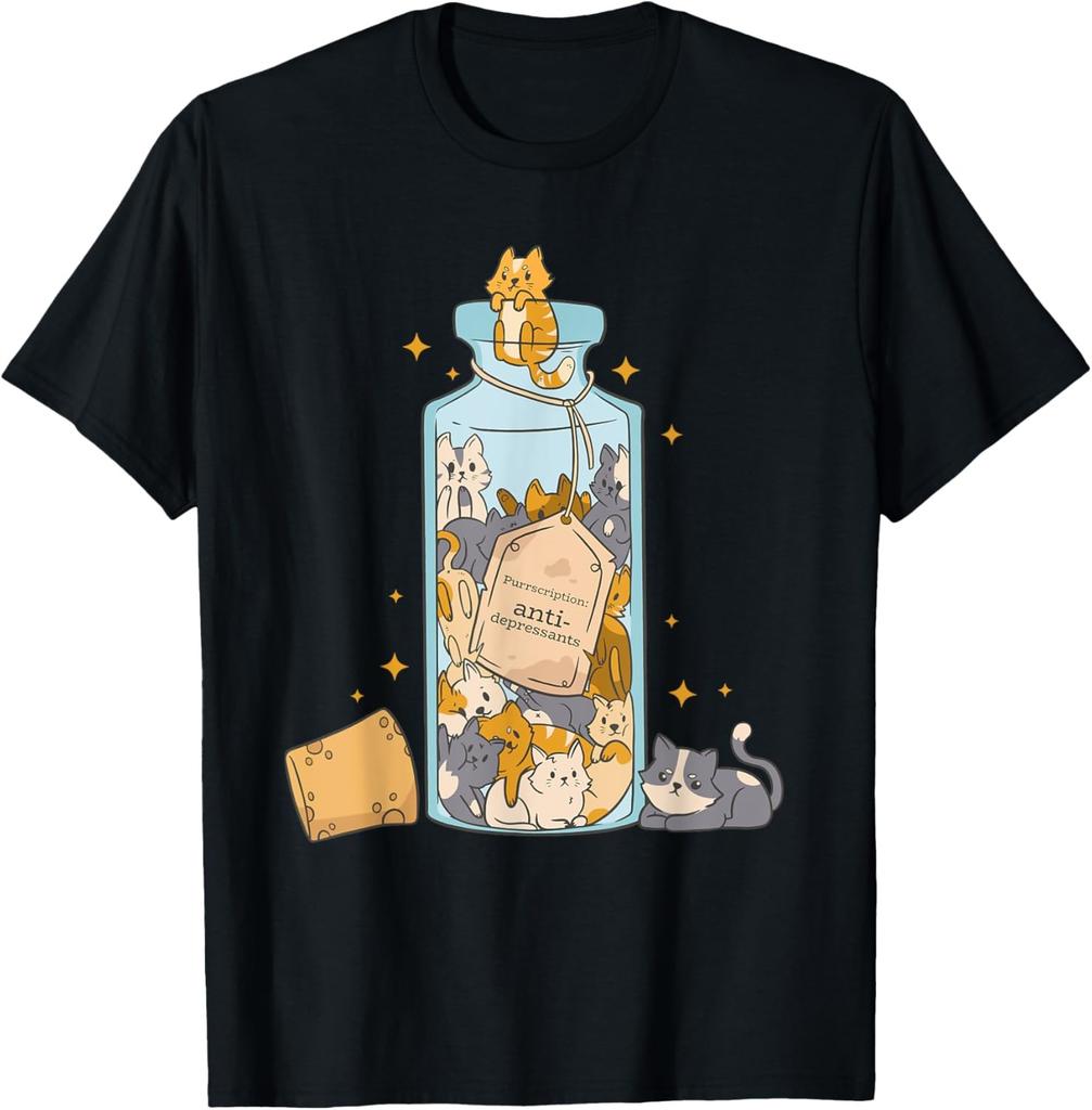 Cat Lovers Kitty PURRRscription Men Women Novelty Gift T-Shirt
