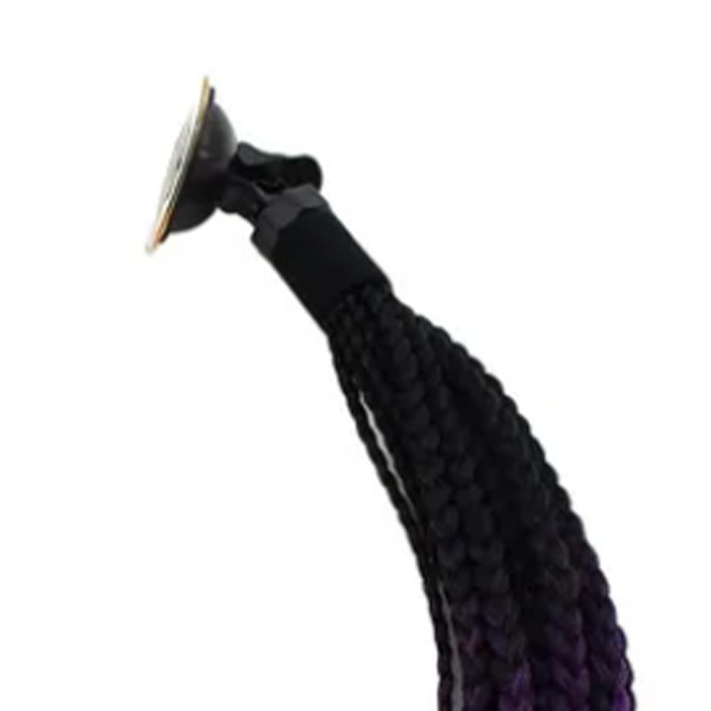 Мотоциклетные косички на присоске Модные разноцветные мотоциклетные косички для украшения шлема 23,6 дюйма