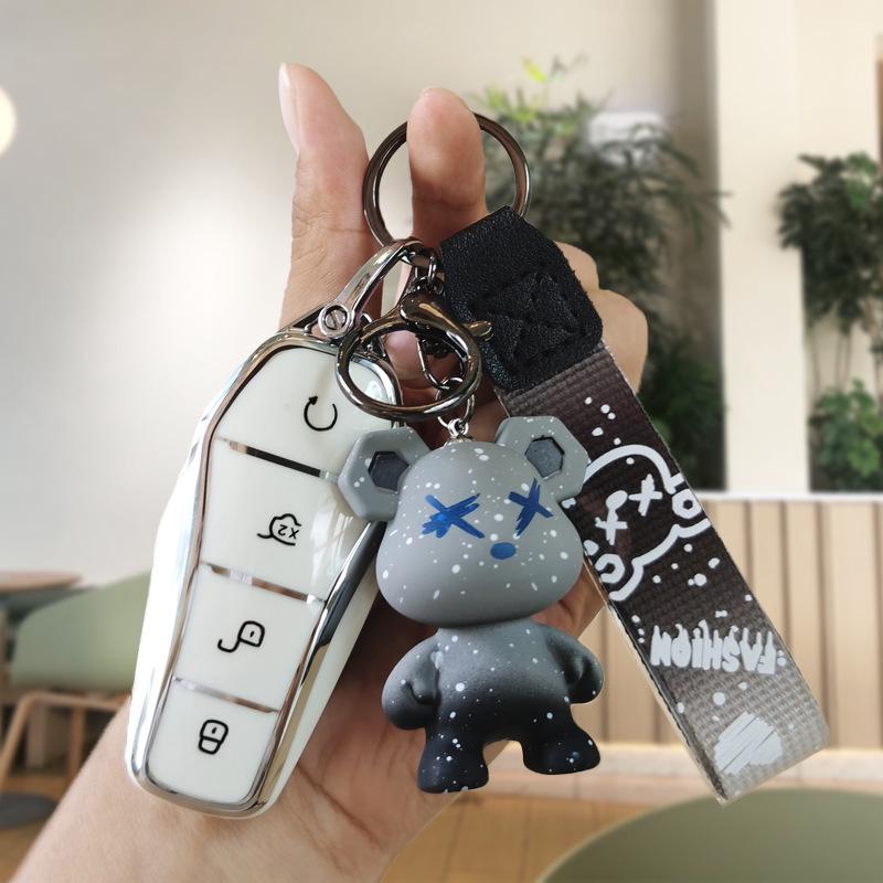 Подходит для чехла на ключ BYD Han Han EV Champion Edition - Специальный чехол для автомобиля с NFC-картой и пряжкой.
