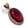 Natural Garnet Gemstone Handmade 925 Sterling Silver Jewelry Pendant 2.09" E2I44