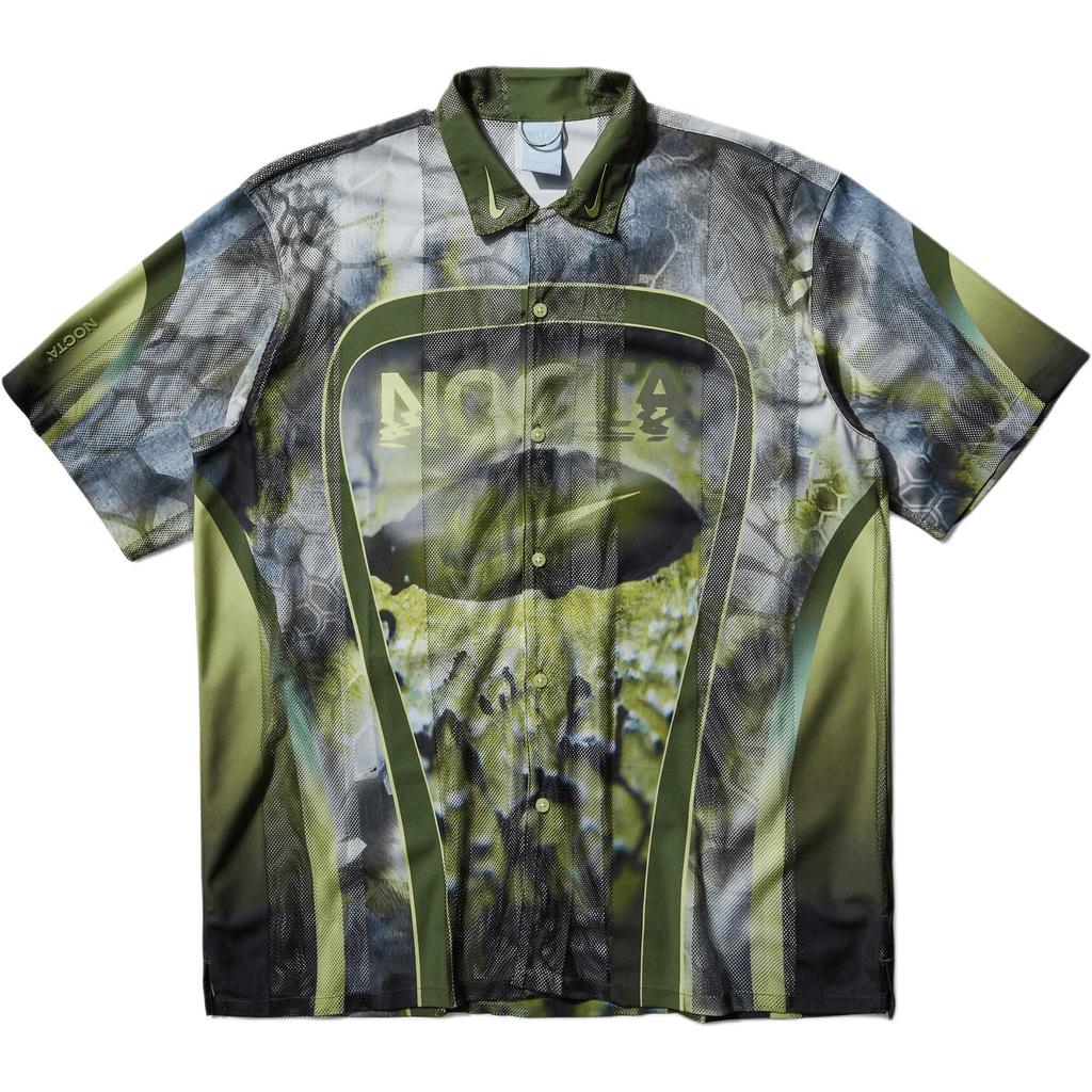 Nike X NOCTA Opal Tito Neeks Button Down Pilgrim/Oil Green/Black Мужская уличная одежда FV1939-378