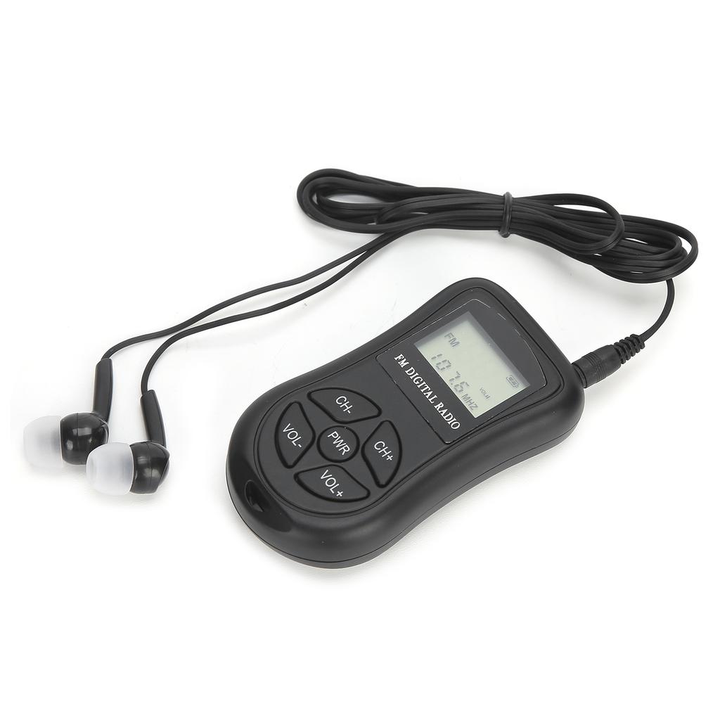KDKA‑600 Профессиональный мини-портативный радиоприемник FM-стереоприемник с ЖК-дисплеем и наушниками
