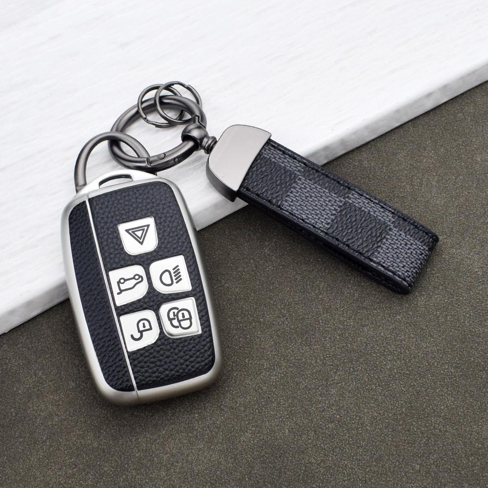 Прочный кожаный чехол из ТПУ для ключей Land Rover Sport Evoque Discovery Velar Freelander Jaguar Xf Xe Xj Защитный чехол Брелок