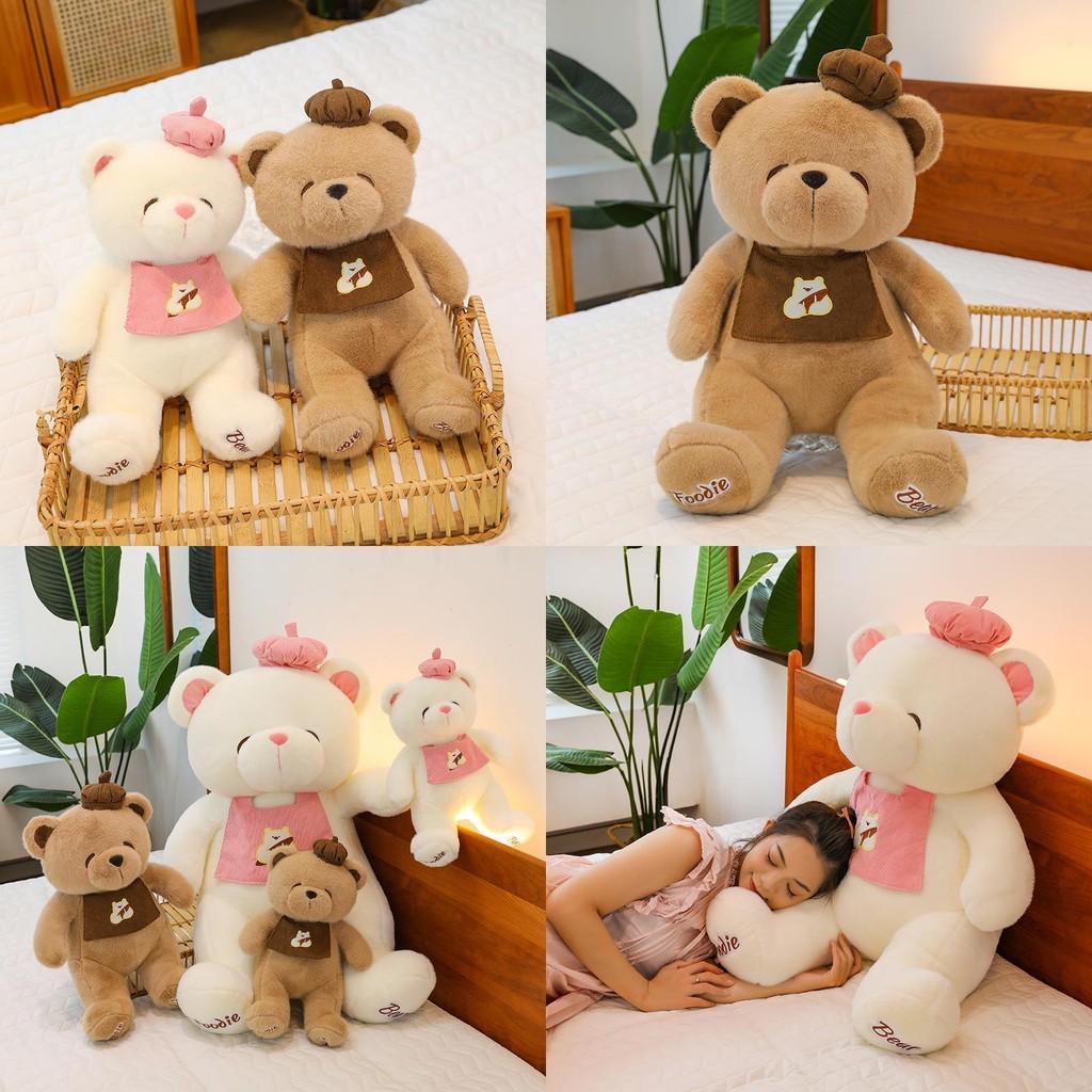 Baking Bear Plush Toy Cartoon Soft Stuffed Animal Doll Cute Bakery Decor Gifts