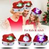 3 Styles LED Christmas Hat Cartoon Reindeer/Santa Claus/Snowman Xmas Cap for Adults & Kids