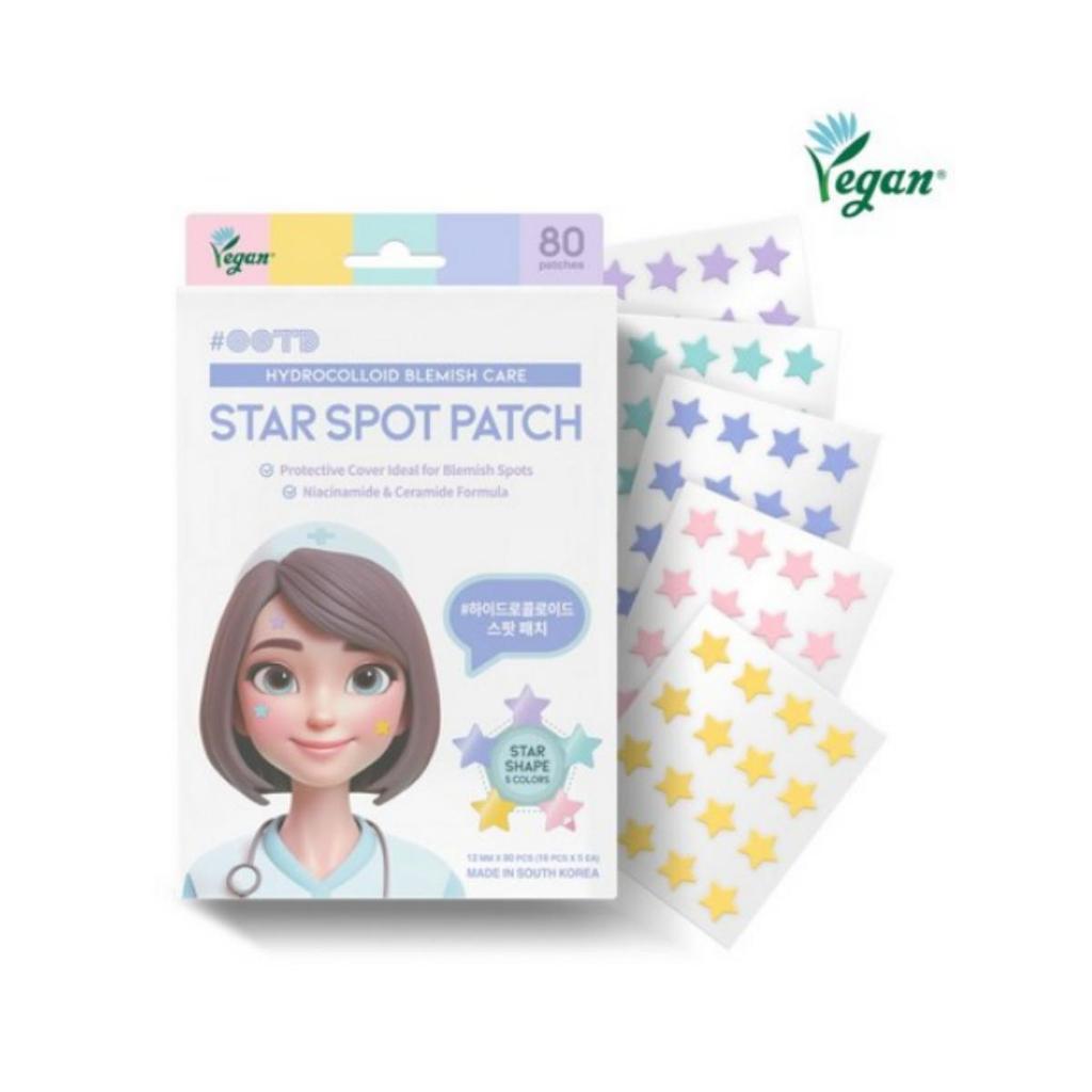 OOTD Star-Shaped Acne Patch Star Patch, 80 Pieces, 1 Pack