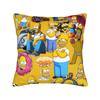 Homer SSimpsons Donut Pattern Pillow Cover  Square Cushion Cover Fashion Pillow Case For Living Room Sofa
