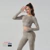 Women's High-Waist Yoga Set: Hip-Lifting Pants & Long-Sleeve Top