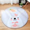 Нескользящий ковер для кроватки для дома, гостиной, спальни, украшение для спальни, кавайный круглый ковер с рисунком, напольный коврик