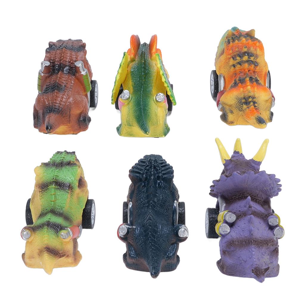 6шт игрушки динозавры инерционные машинки обучающие интерактивные искусно изготовленные игрушечные машинки динозавры набор для