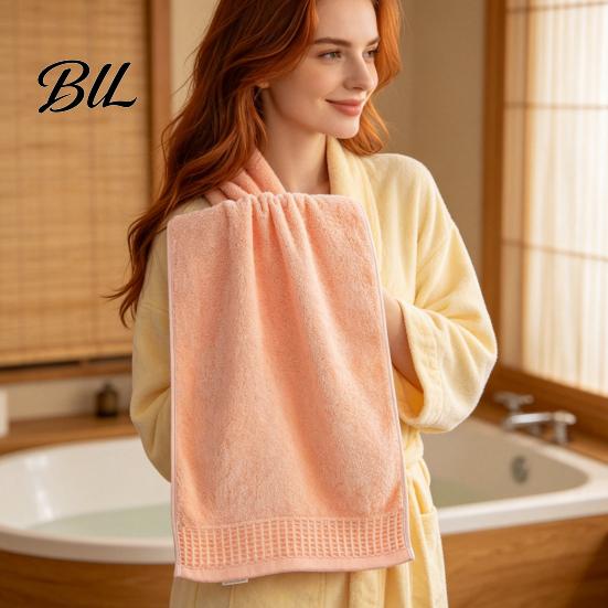 Soft Bathroom Towel Sets Bamboo Fiber Bath Towel, Thick Absorbent Large Shower for Comfortable Linens Adults, Non Shedding Quick Dry Washcloth