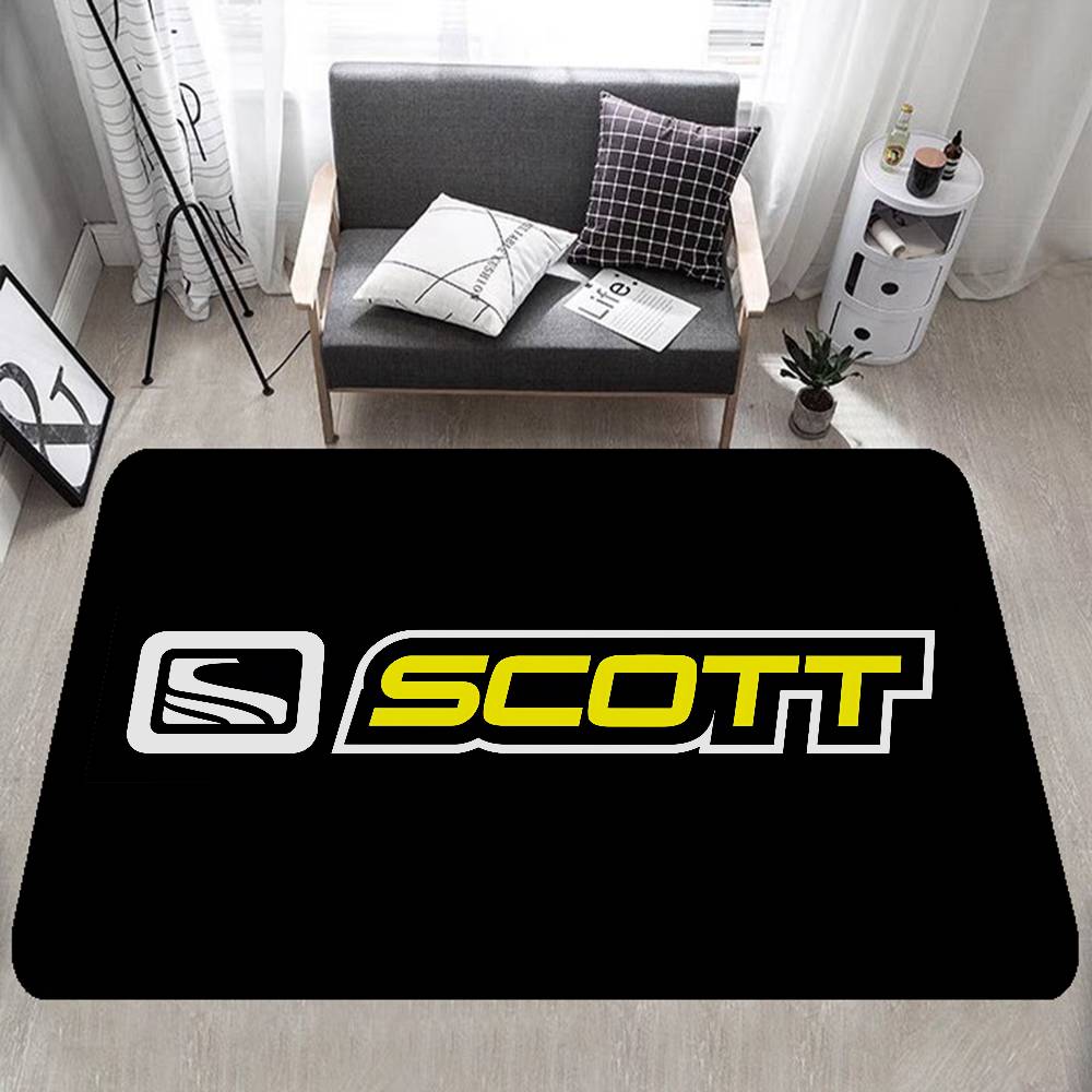 S-ScottS Логотип Велосипеда Прямоугольный Коврик для Пола Противоскользящий Домашний Мягкий Коврик для Ванной Передняя Дверь Внутренний Наружный Коврик Отель Декор Коврик