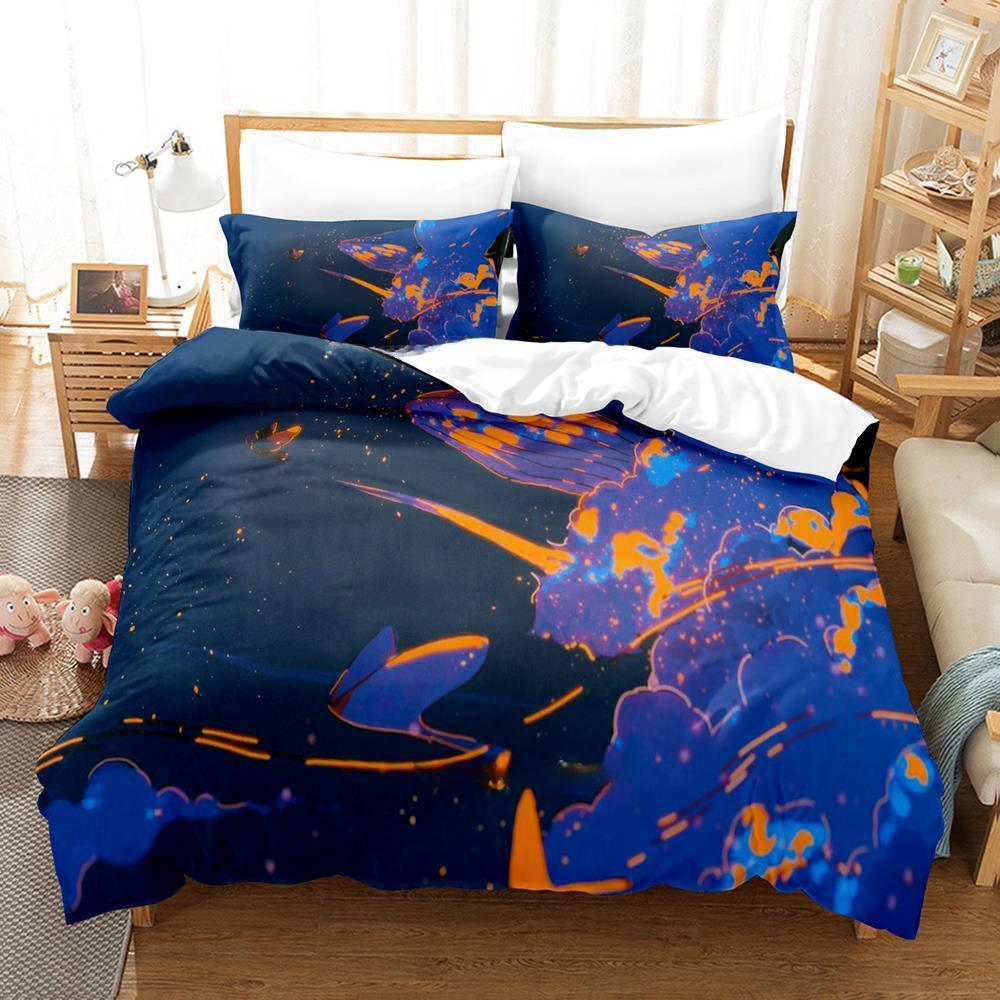 Игровой постельный комплект Sky Children of the Light Мультяшный Аниме трехпредметный комплект Взрослый Детский Спальня Пододеяльник Комплекты 3D Принт Каваии кровати