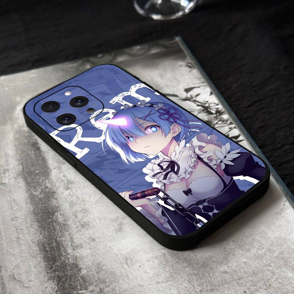 Чехол для телефона ReZero Рем Силиконовый Мягкий Для IPhone 17 Air 16 15 14 13 12 11 Plus Pro Max Plus