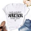 Graphic Tee Maneskin T Shirts Graphic Print Women Clothes Female Clothing Harajuku Short Sleeve T-Shirts 90S Top